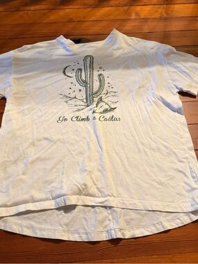 Tres Bien Go Climb a Cactus Short-Sleeve Tee